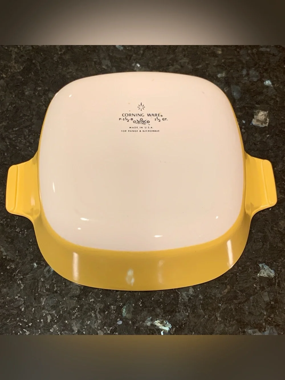 Vintage Corning Ware Harvest Gold Yellow Casserole Set P-1-B 1 Qt & P-1½-B 1½ Qt